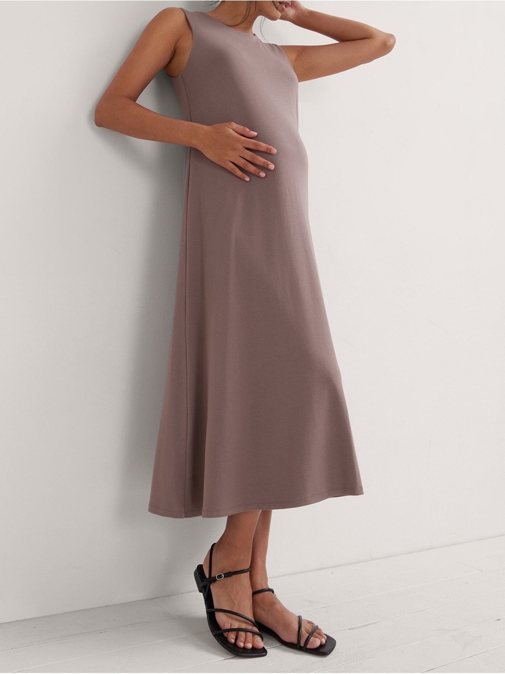 Hatch Sleeveless Jamie Dress in Mocha